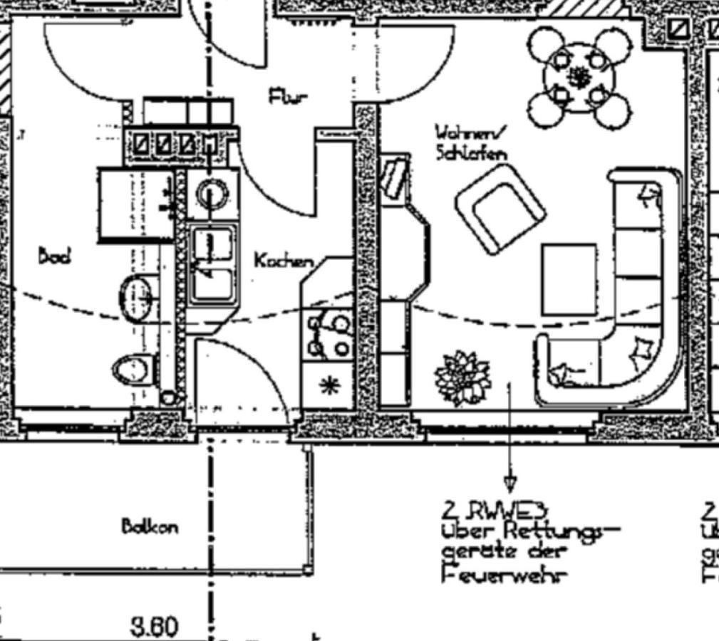 40 Qm Appartment Parkplatz, Balkon,Netflix, Prime Chemnitz Kültér fotó